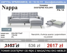 Gala - Nappa 3FL z funkcją spania i pojemnikiem